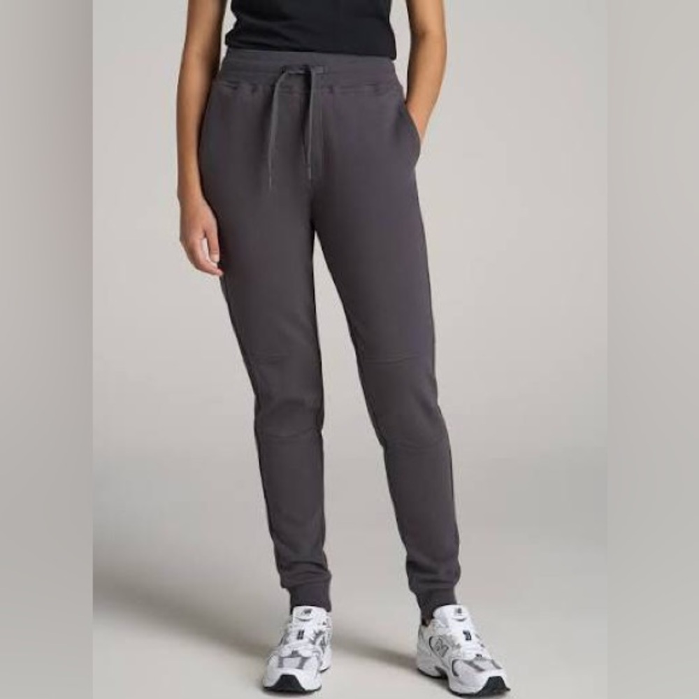 Women's Slim Drawstring Joggers - Charcoal